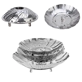Folding Stainless Steamer Basket 1