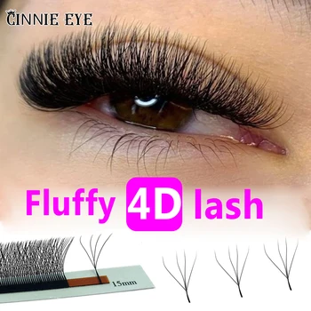 새로운 Cilios 4D W 속눈썹 연장 혼합 5D Wispy 인조 속눈썹 컬 C/D 자연 개별 속눈썹 클러스터, 프리메이드 러시아 볼륨 팬