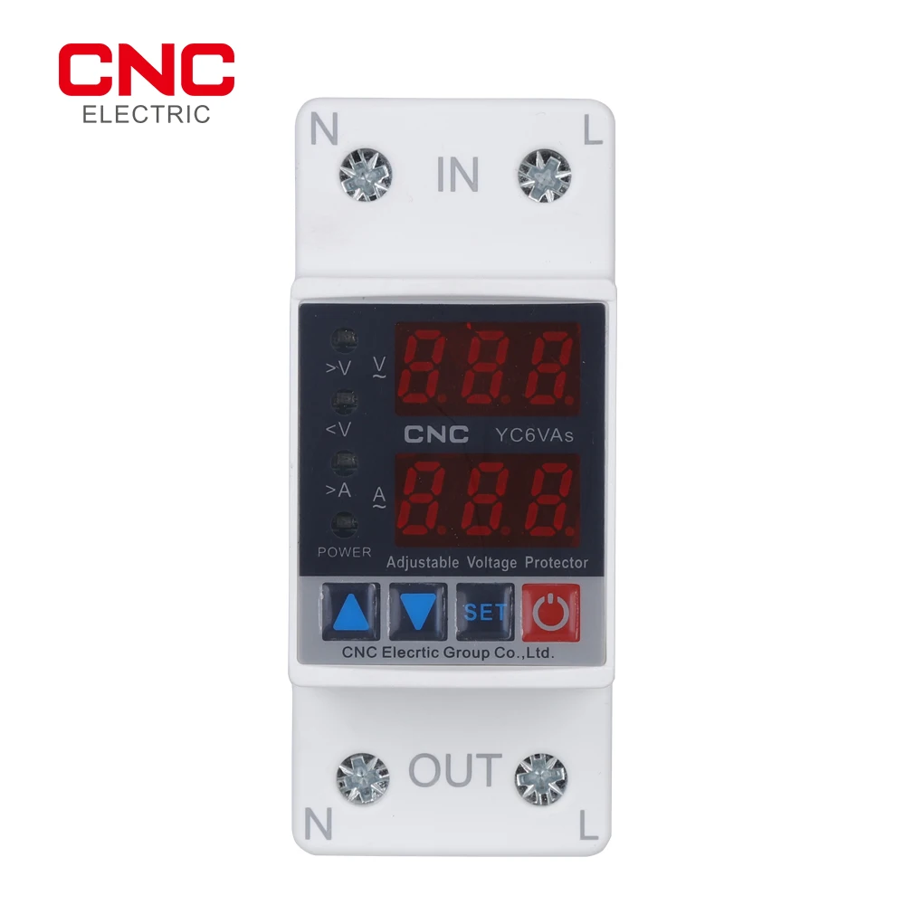 

CNC Din Rail 230V Adjustable Over and Under Voltage Protective Device Protector Relay Monitor Current Limit