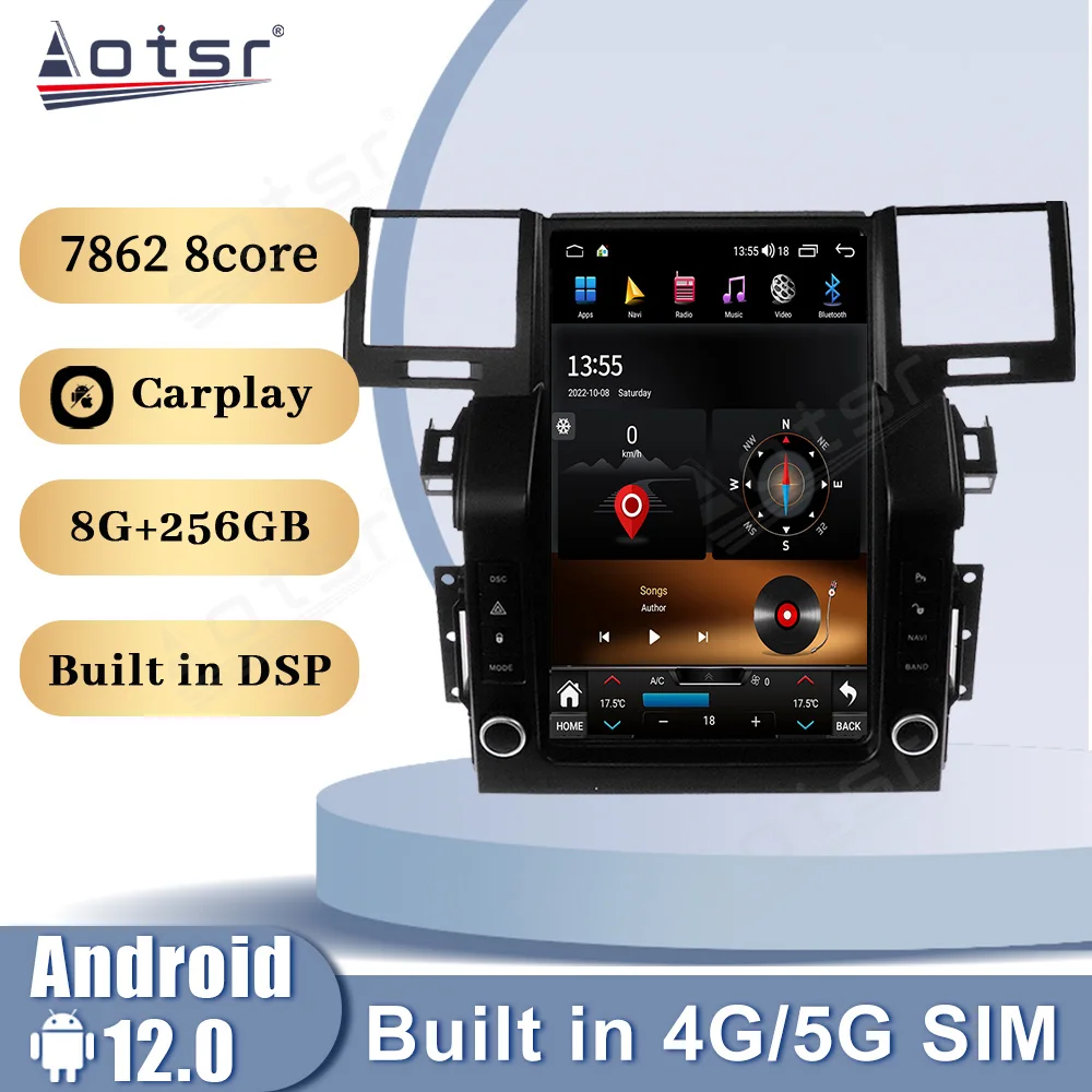 

Автомобильное радио с экраном Tesla Android 12 для Land Rover Range Sport 2005 2006 2007 2008 2009 Carplay 5G GPS автомобильное стереоустройство