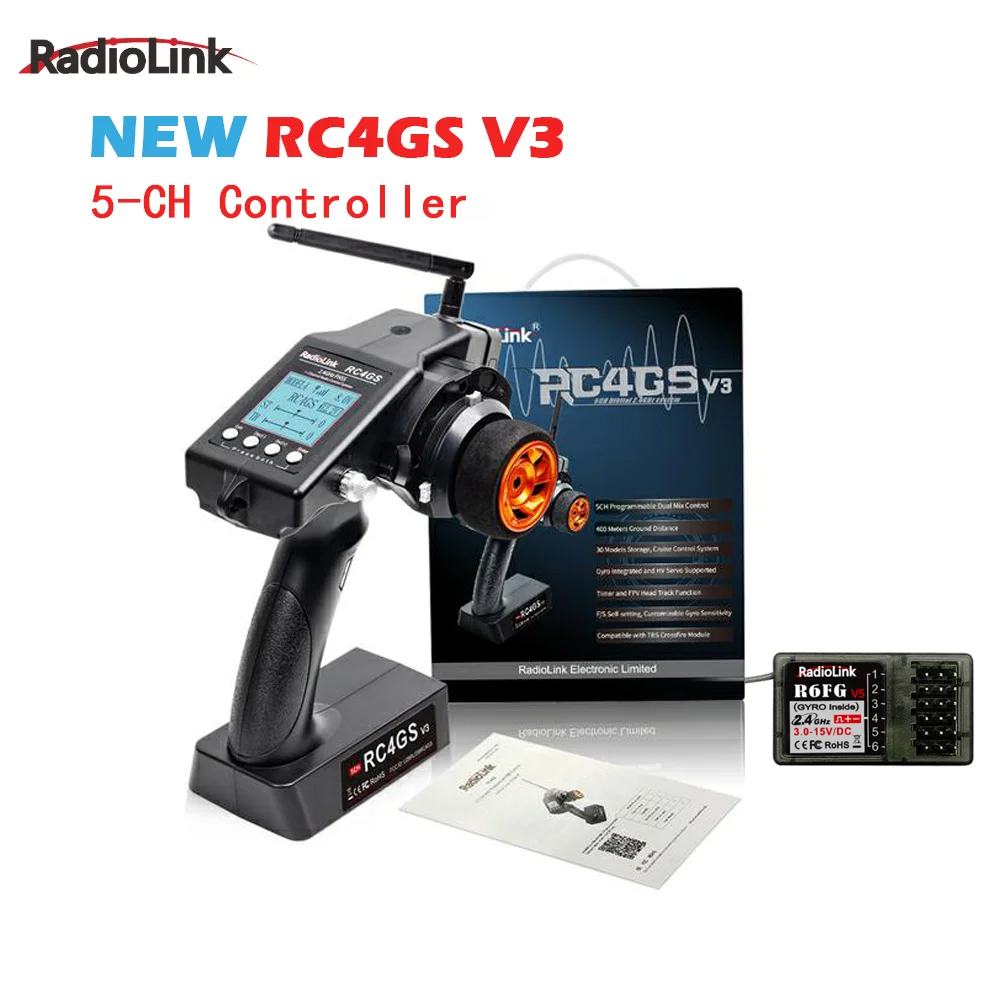 RadioLink RC4GS V3 2.4G 4CH 5CH 7CH 400M Distance Remote Controller