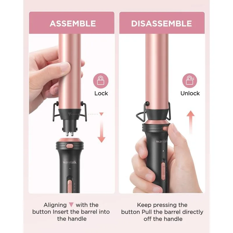 Hair Curler Wavytalk 5 in 1 Curling Wand Set Thermal Brush hair curler hair tools