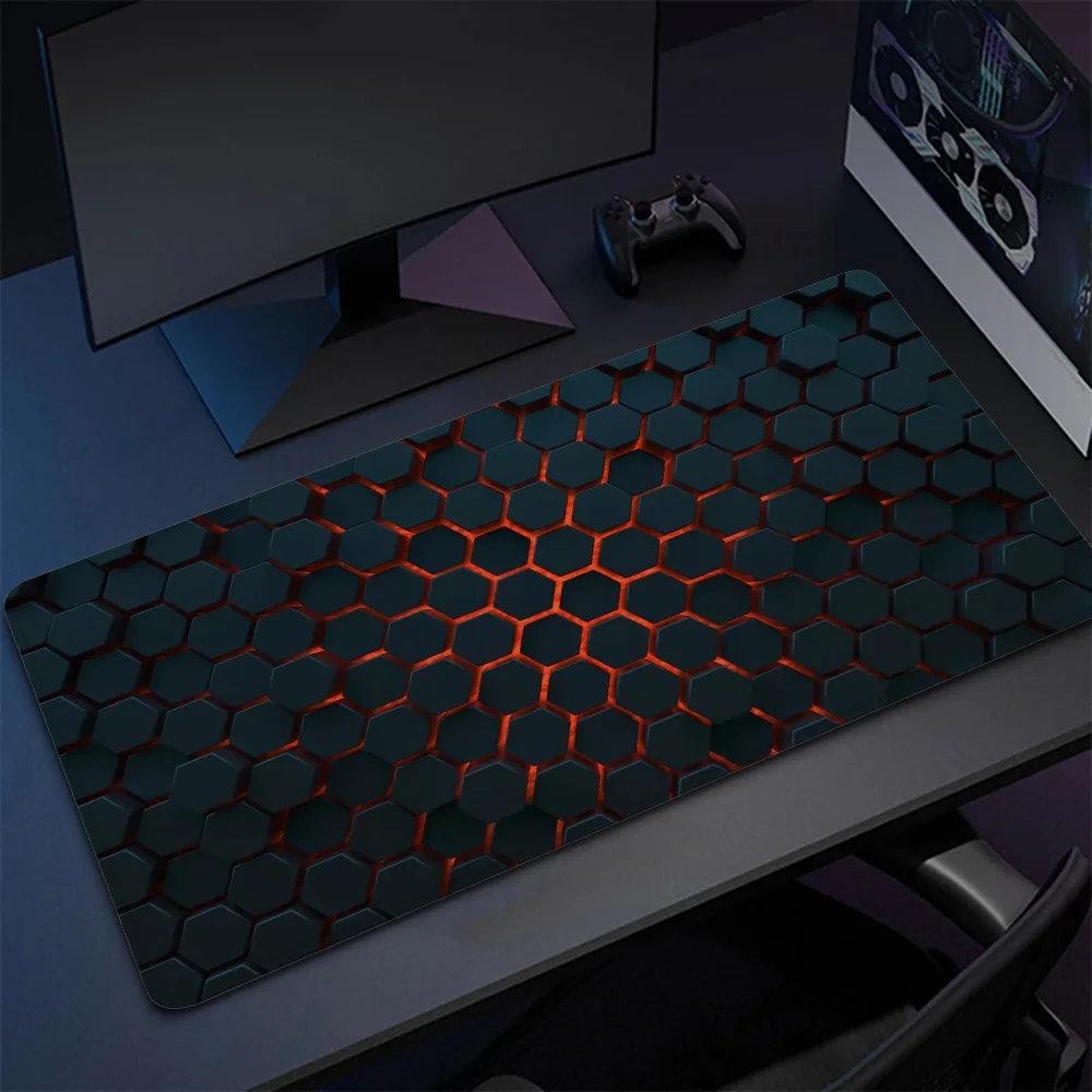 컴퓨터 마우스 패드 게이밍 액세서리, 기하학 데스크 매트, PC 캐비닛 게이머 키보드 마우스 패드, 사무실 매트, XXL 대형 마우스 카펫 