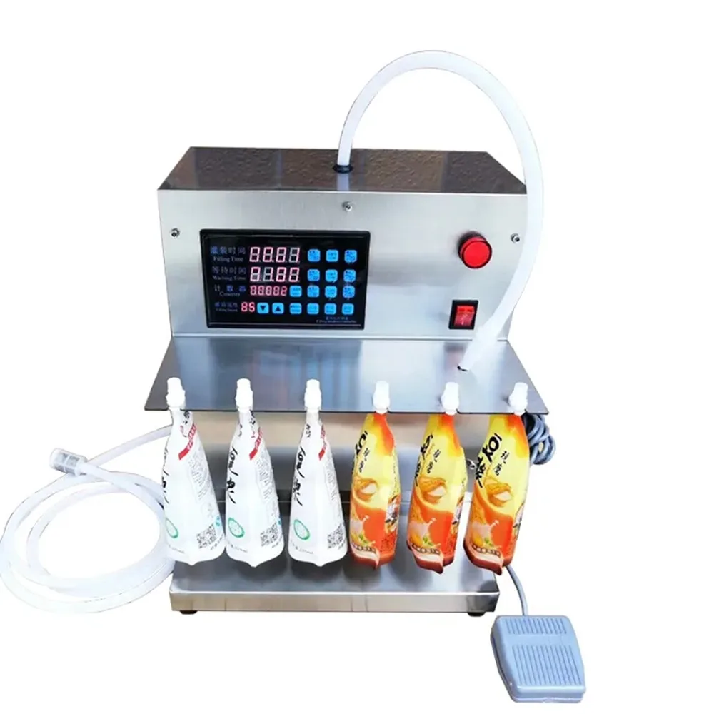 

Small Bag Soy Milk Plum Soup Milk Tea Juice Beverage Bag Packing Machine Spouted Pouch Filling Machine