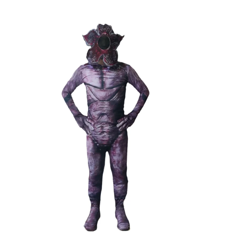 

Demogorgon Costume for Adult Halloween Scary Cosplay Flower Monster Jumpsuit Dress Carnival Easter Purim Adult Fancy Dress