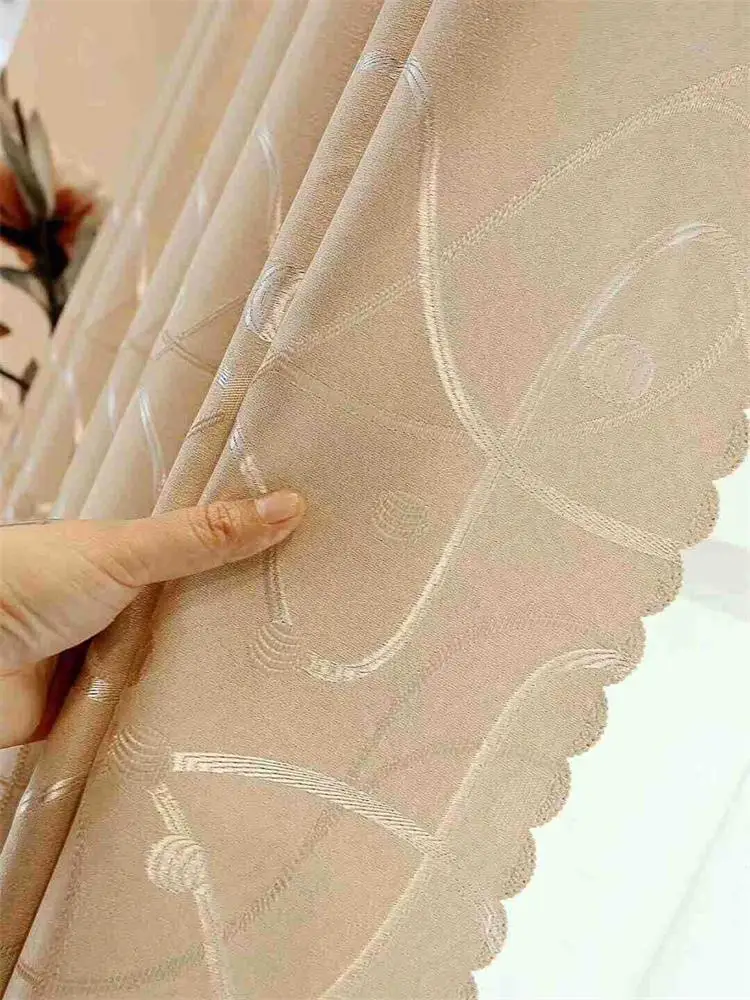2022 New Custom Curtains Nordic Minimalist Modern Thick Bedroom Living Room Blackout Curtain Luxury Window Drapes For Home