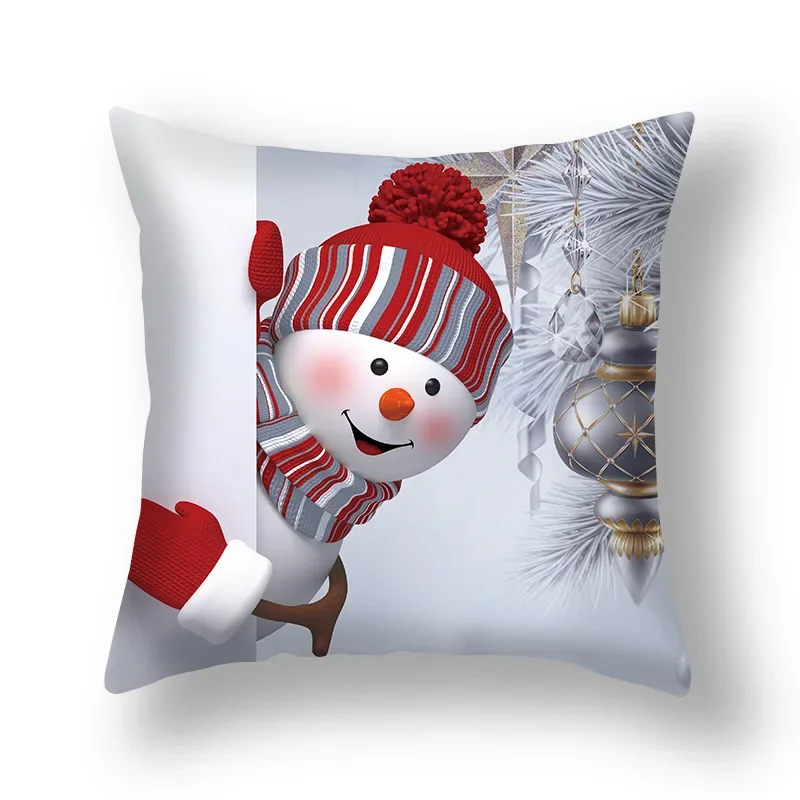 

2024 Merry Christmas Cushion Cover Christmas Decorations for Home Christmas Ornaments Xmas Navidad Gifts Happy New Year 2023