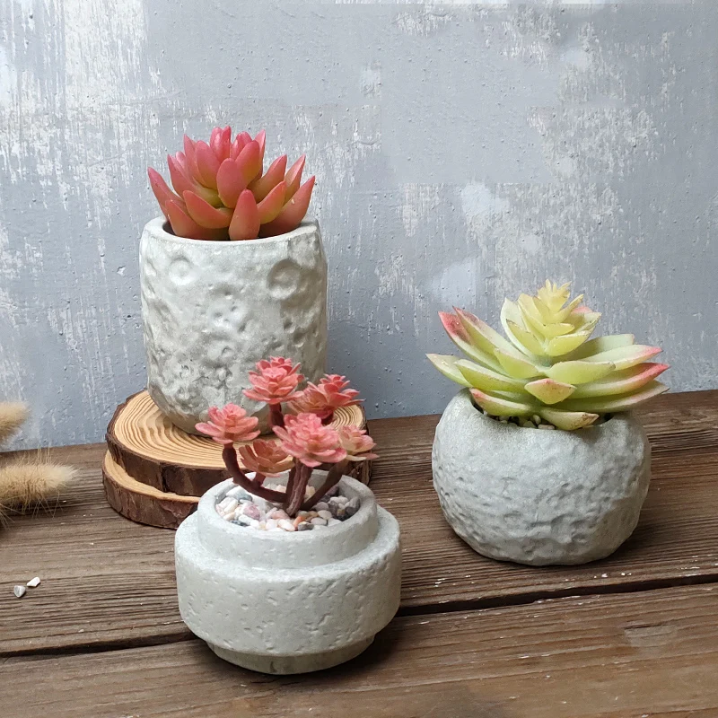 Succulent Pot Maker Concrete Mold Tire Pattern Flower Pot Silicone Mold  Succulent Concrete Plant Pot Molds