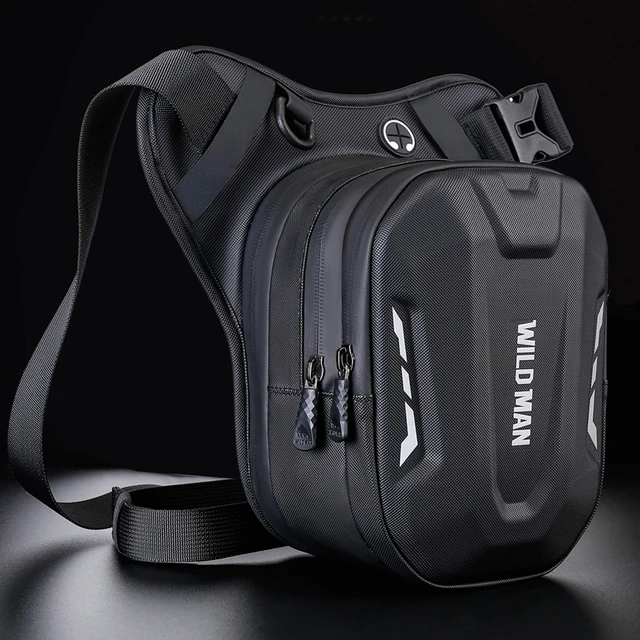 Pochette Ceinture Moto LYEAA - Cuir PU étanche Avec Port USB Charge
