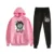 Pink and black pants