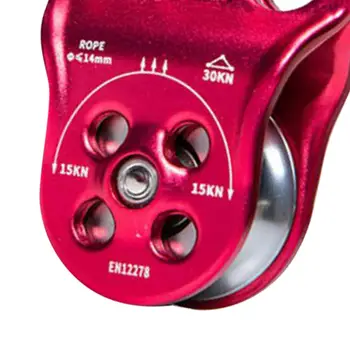 30KN Triple Climbing Hitch Pulley Arborist Tree Rigging Attachment 6