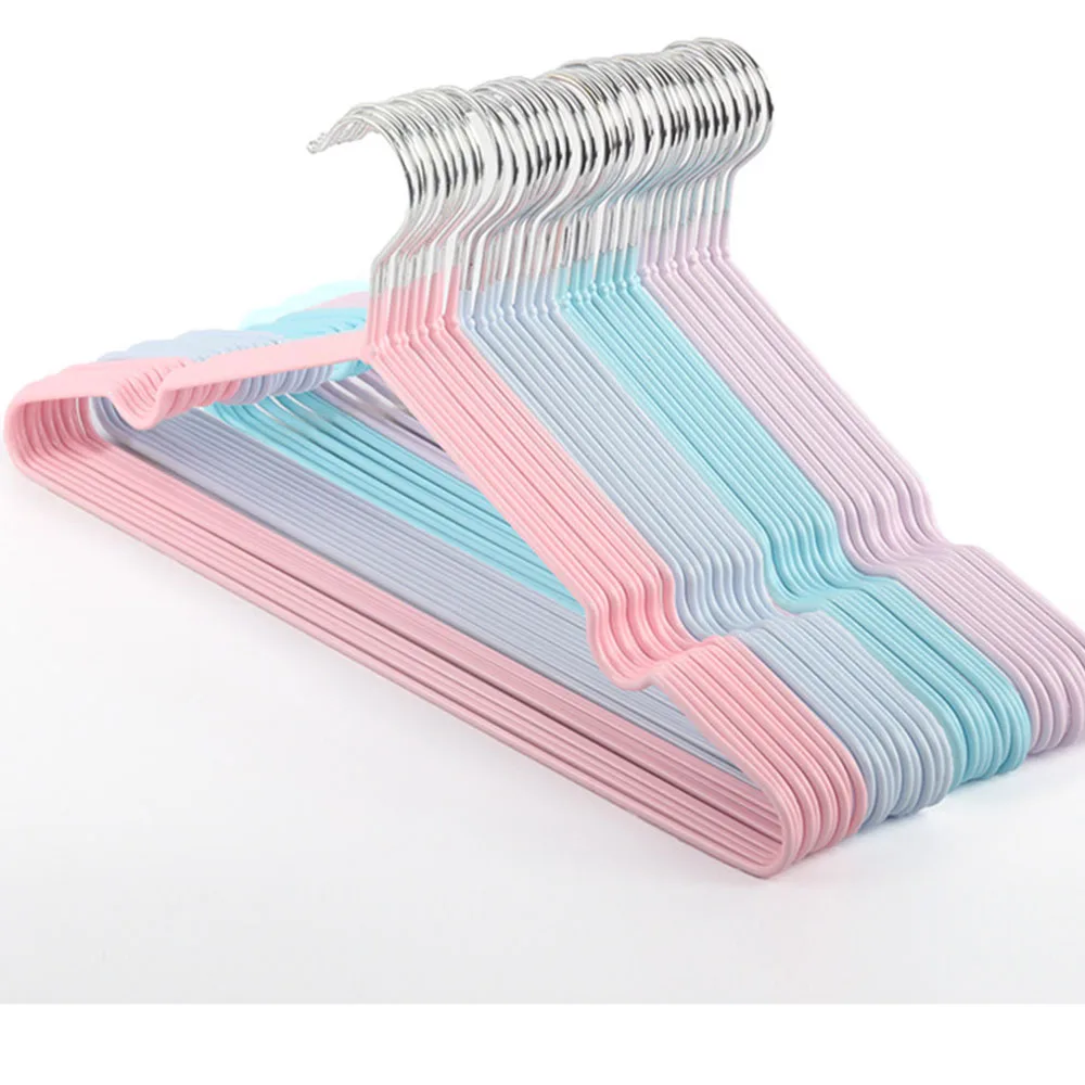 

10PCS Non-Slip Metal Shirt Trouser Coat Clothes Hook Hangers Hangers Storage Organizer Dry Rack