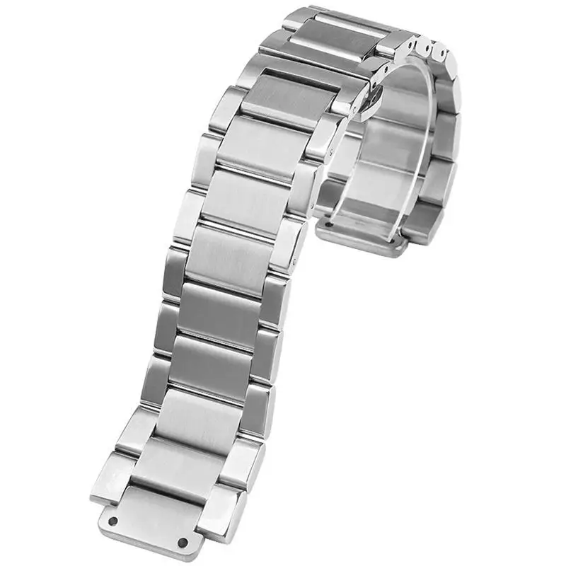 SCHIK Solid Stainless Steel Watch Strap Bracelet,For Hublot 27mm*19mm, Men Women Classic Stainless Steel Watch Band,For Yubo