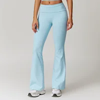 Yoga Leggings Women's High Waist Bell-bottoms High Stretchy Butt Lifting Breathable Sports Pants for Women Gym Leggings Tights 4