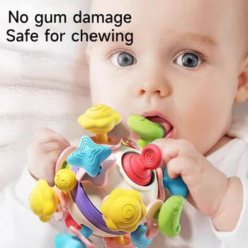 Rotating Rattle Grasping Baby Ball 1