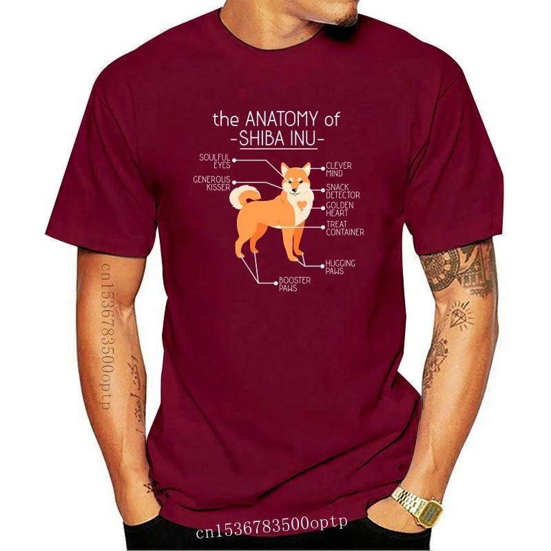 

New 2021 2021 Short Sleeve Casual Anatomy of a Shiba Inu Tshirt Premium Shirt Summer Casual Man T Shirt Good Quality