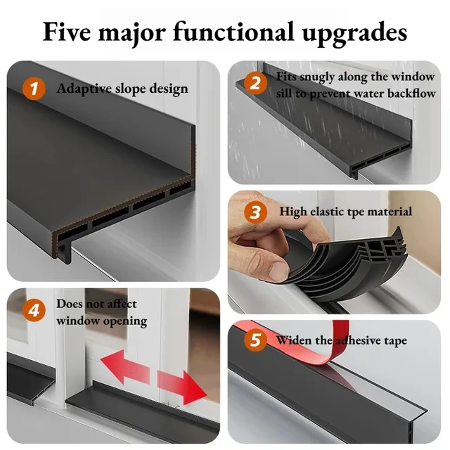  แถบปิดผนึกกันลม กันน้ำ กันเสียง กันฝุ่น สำหรับประตู หน้าต่าง บานเลื่อน ระเบียง ขนาด 1.1 เมตร ผลิตจาก TPE แบบมีกาวในตัว 6 แถบปิดผนึกกันลม กันน้ำ กันเสียง กันฝุ่น สำหรับประตู หน้าต่าง บานเลื่อน ระเบียง ขนาด 1.1 เมตร ผลิตจาก TPE แบบมีกาวในตัว 6