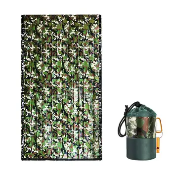 Sleeping Bag Multi-functional Bivy Sack Lightweight Waterproof Thermal Survival Blanket With Whistle For Outdoor Camping Hiking 1