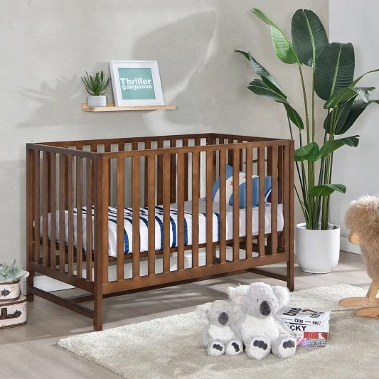 

SAMPO KINGDOM Direct Sales Baby Sleep Bed Solid Wood Cribs With Adjustable Bed Height Baby Cot