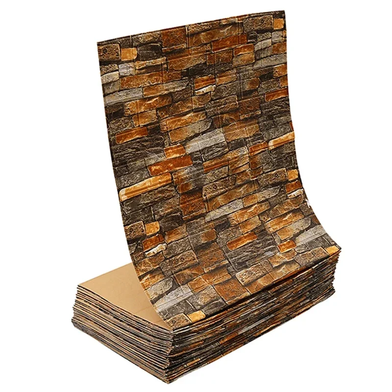 Retro 3D Brick Wall Sticker 6