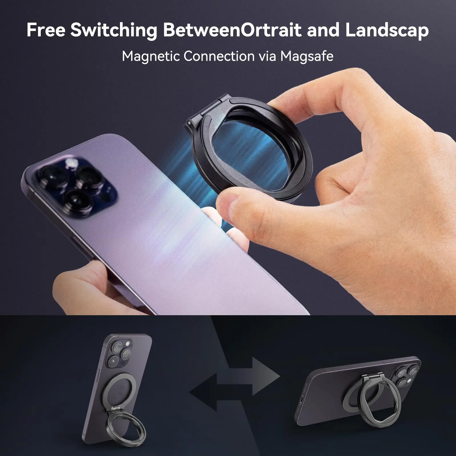 Anel Adaptador de Filtro Magnético Smallrig Suporte de Telefone para Iphone 14 Pro Max Dobrável Compacto e Portátil 52 mm em 4219 - Image 2
