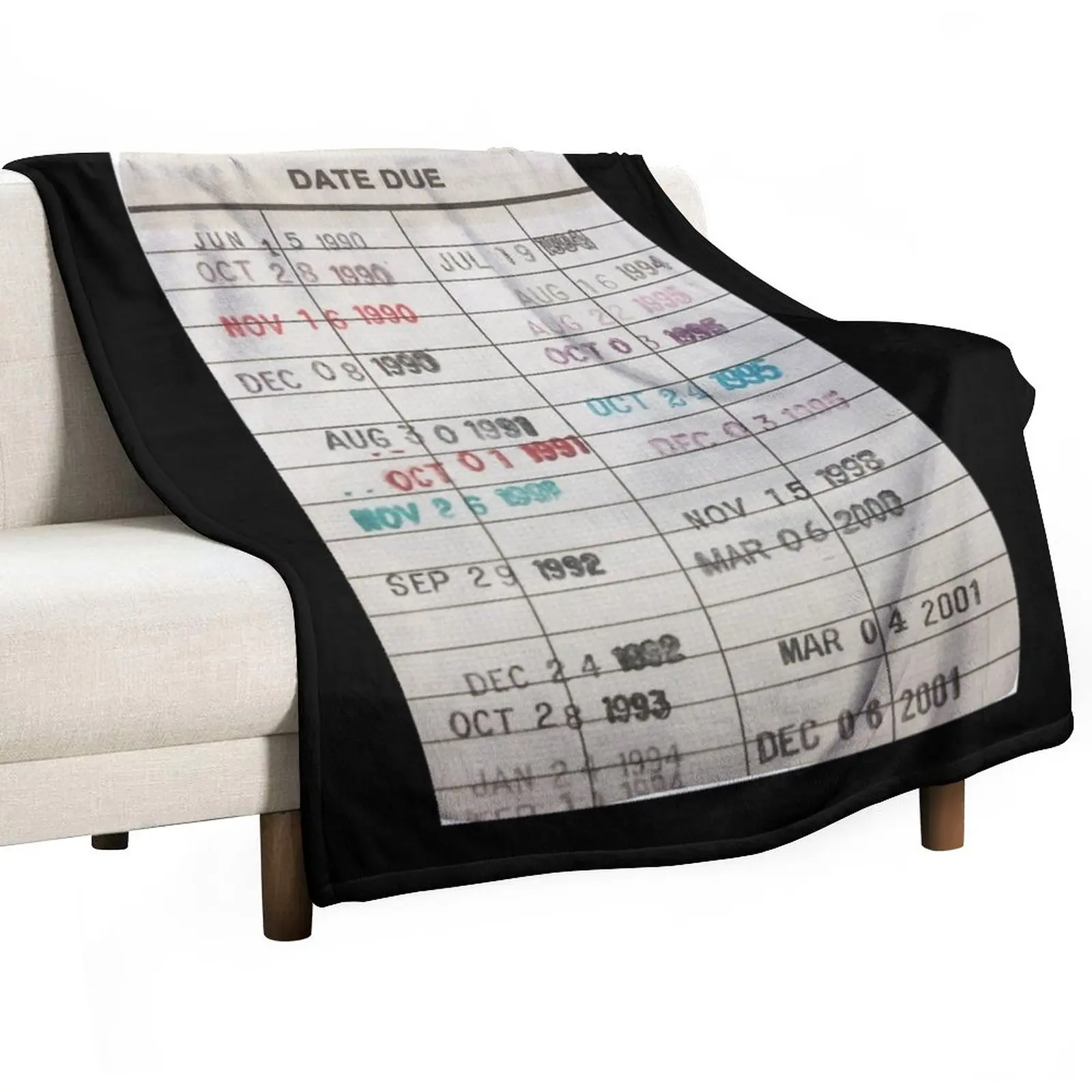 

Library Cards Greeting Card Throw Blanket Summer Blanket fluffy blanket For Sofa Polar blanket