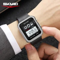 SKMEI 2504 Sports Fashion Men Electronic Watch Luminous Alarm Clock Calendar Waterproof Silicone Strap Digital Watches for Man 5