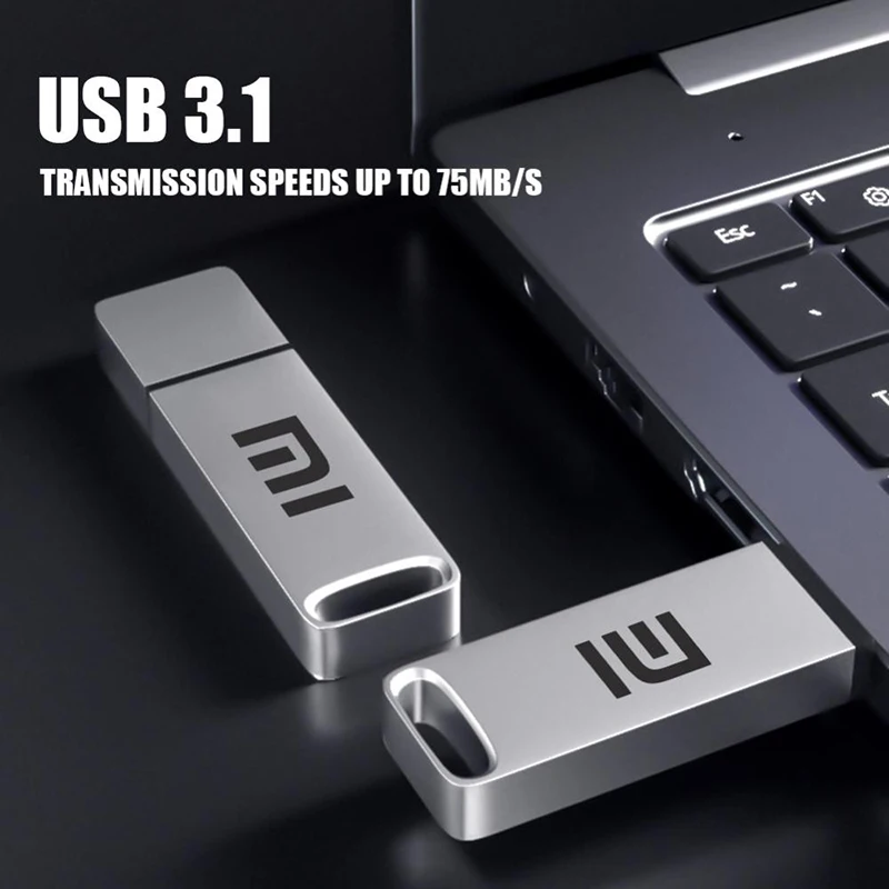 Оригинален XIAOMI USB 3.1 Flash Drive 2TB Високоскоростен Pen Drive 1TB Метален водоустойчив TypeC Usb PenDrive за компютърно устройство за съхранение