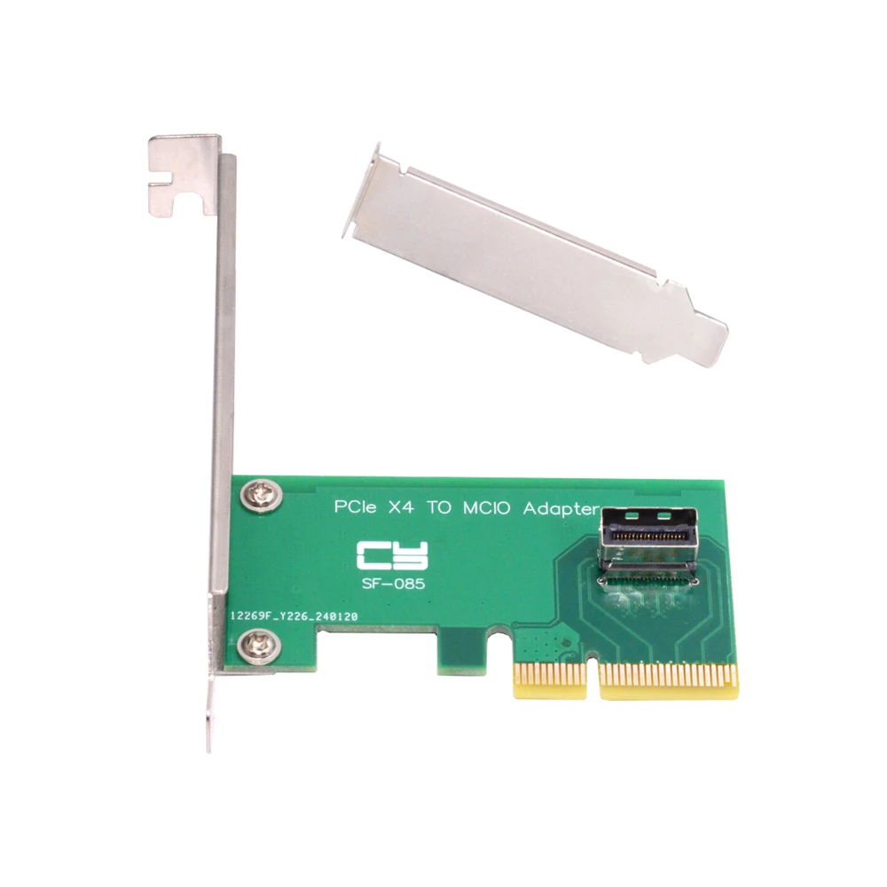 

Chenyang PCI-Express 5.0 4.0 4X to MCIO Mini Cool Edge IO Female Host Adapter for PCIe Nvme U.2 SSD