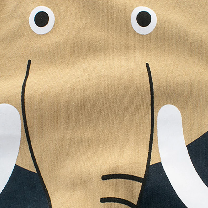 2-7y Summer Baby Boys T-Shirts Children's Clothing Birthday Gifts Animal Elephant Giraffe T shirts Kids Clothes