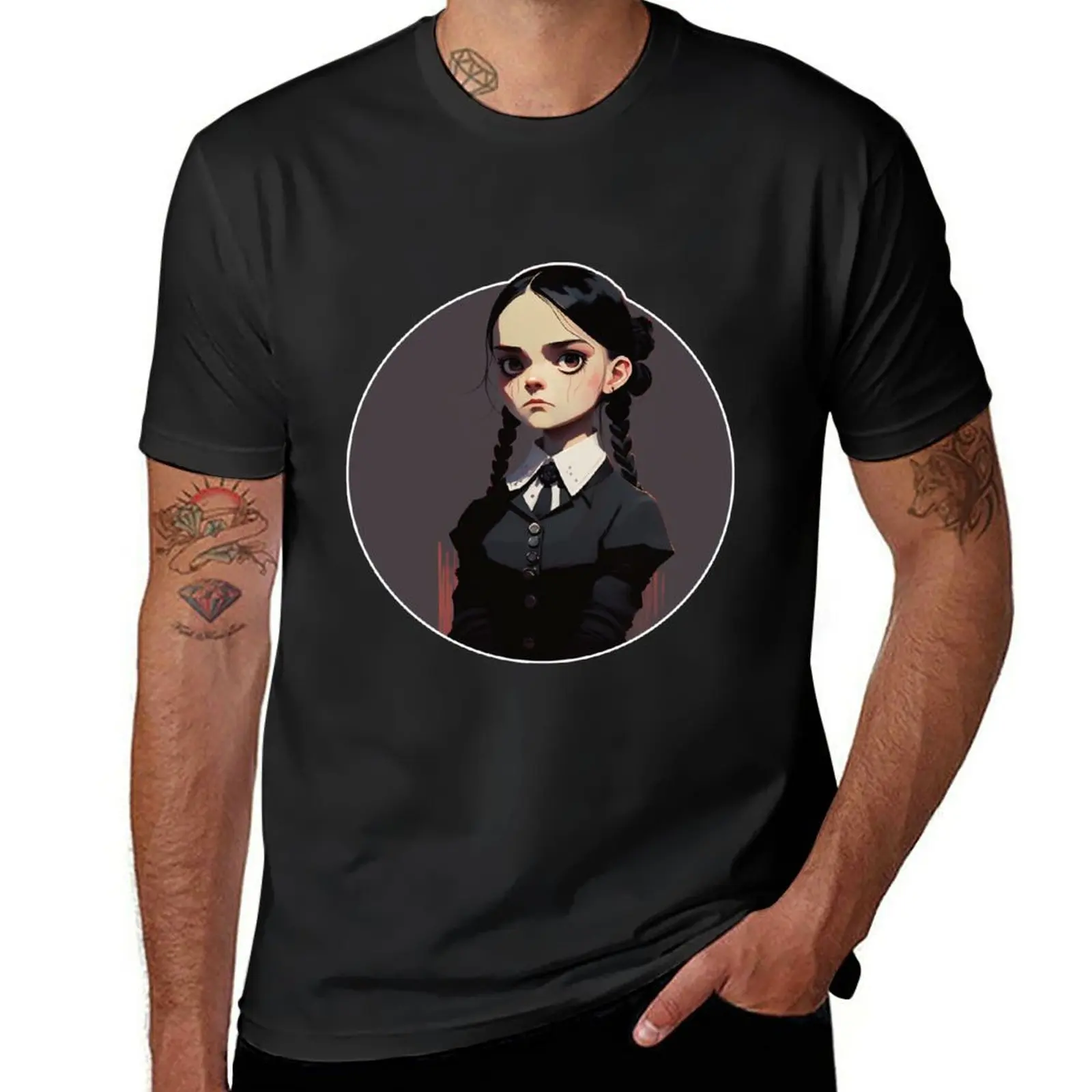 New Wednesday Addams T-Shirt quick drying shirt cute tops Short t-shirt vintage t shirt men t shirt