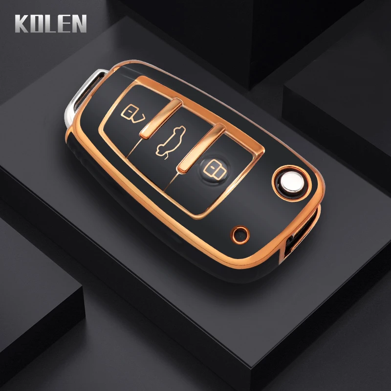 Elegant TPU Car Key Case Cover - Fashion Edition