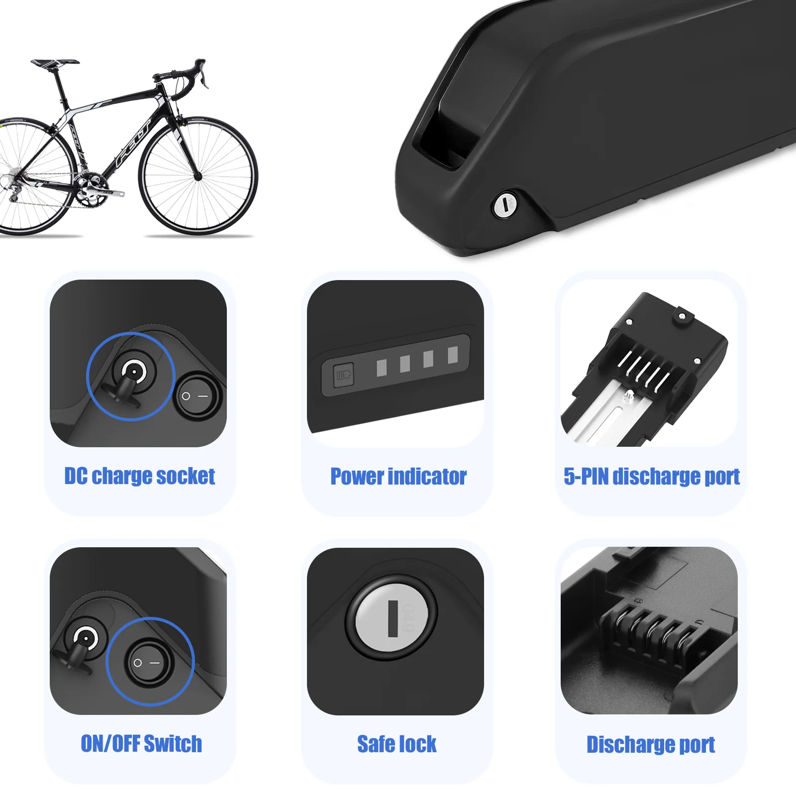Polly DP-9 empty ebike battery case shell holding up to 91 18650 cells