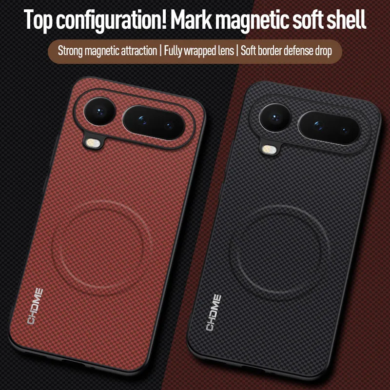 Magnetic Car Mount Anti-Drop Protective Back Case with Soft Edge