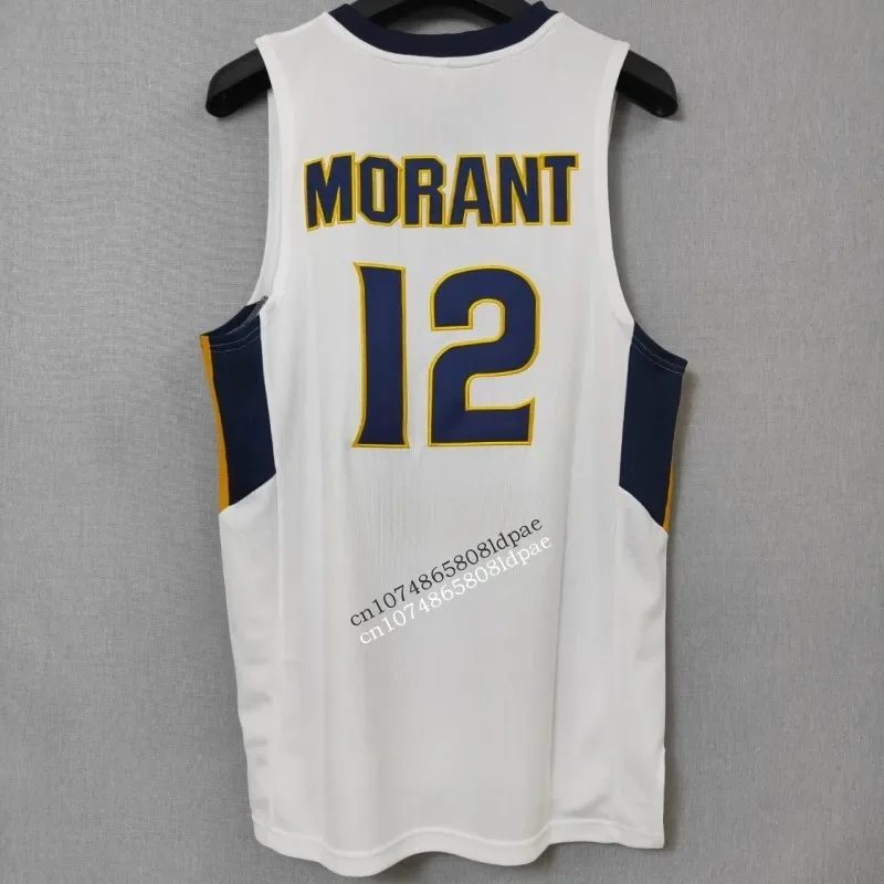 Basketball Jersey Men Oversize 12 Ja Morant Murray State Embroidery Sewing Breathable Athletics Sport Street Hip Hop Sportswear
