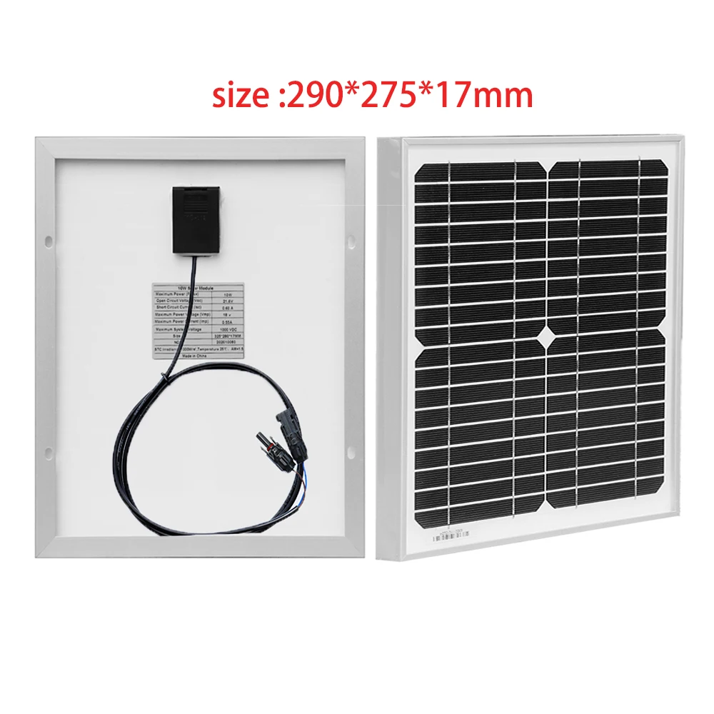 XINPUGUANG 10W 20W 50W Mono Solar Panel 18V Off Grid Power RV Boat 12V Panel Kit