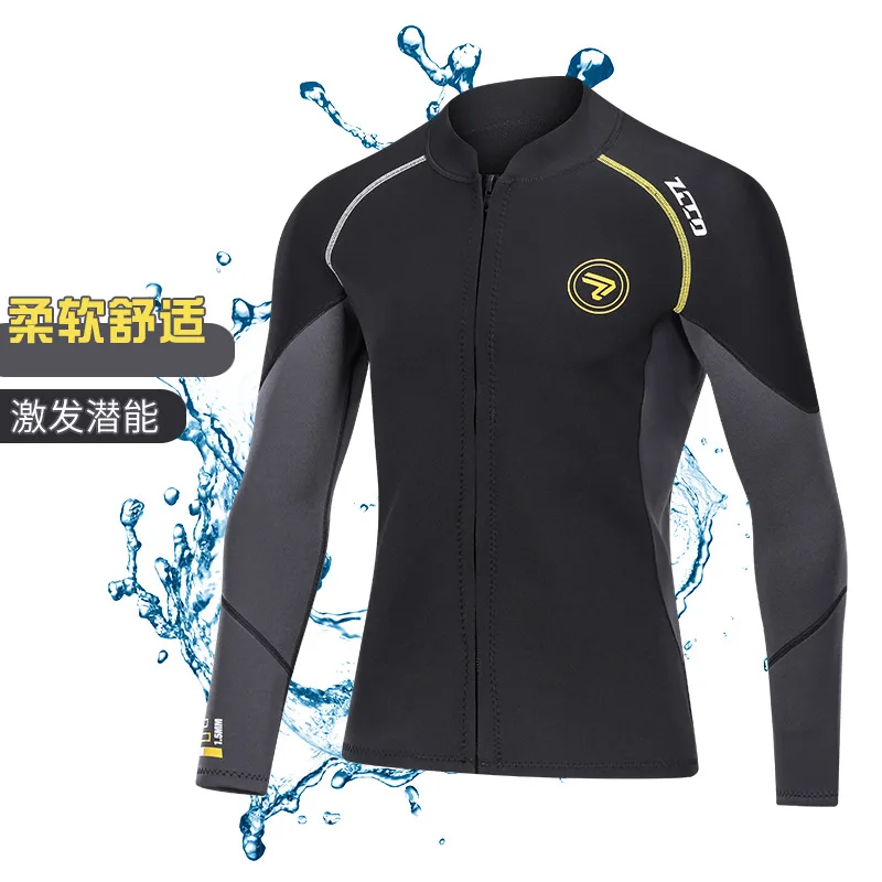 1.5MM Diving Suit Split Top Long-sleeved Snorkeling Suit Cold-proof Warm Diving Suit Large Size Surfing Suit