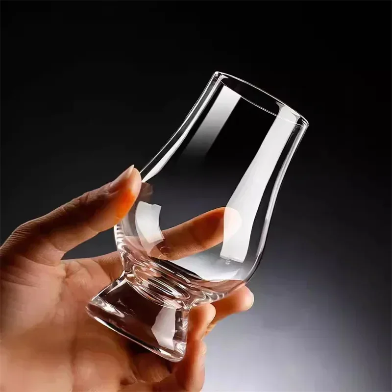 2/4/6PCS 190ml Whiskey Cup Clear Lead Free Crystal Glass Whiskey Cup Set Scotch Drinking Glasses European-style Cocktail Glasses