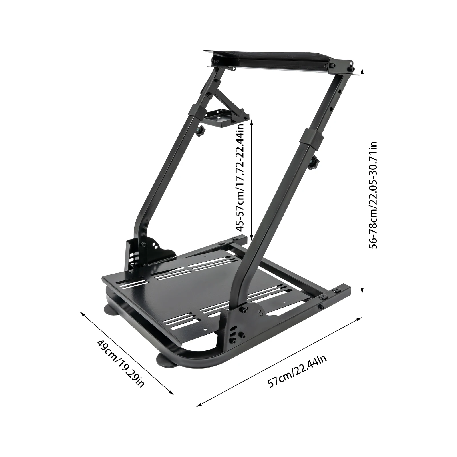 Faltbarer Rennradständer, kompatibel mit Logitech G25 G27 G29 G920 G923 TX F458 T500RS Fanatec Clubsport und Simcube-Pedalen – Detail 2