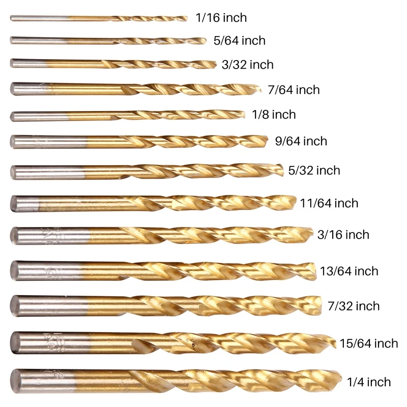 13pcs Left Handed Drill Bit Set Extractor PureUniqueStore