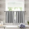 1pc Blackout Short Curtain, Solid Color Curtains for LivingRoom, Bathroom, Kitchen Use 5