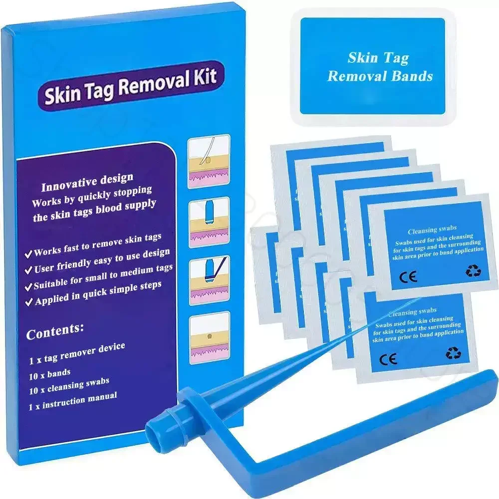 

2In1 Painless Skin Tag Removal Kit Mole Wart Remover Micro Skin Tag Treatment Removal Meat Nevus Corns Warts Skin Tag Care Tools