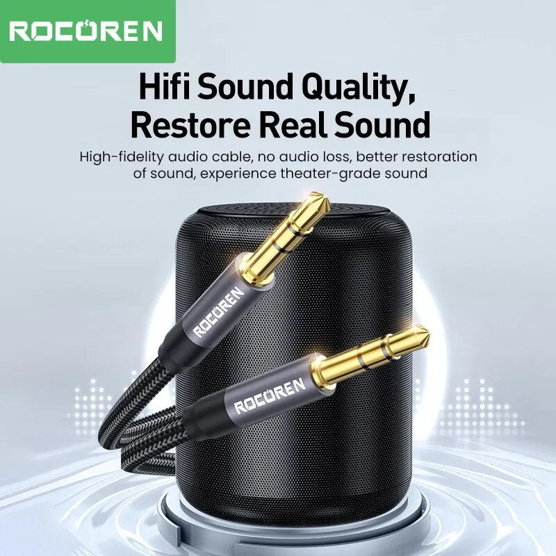 Rocoren 3.5mm   ̺  3.5mm -  Aux ̺, ȭ  ڵ MP3 Ŀ ǻ Aux ڵ 5M
