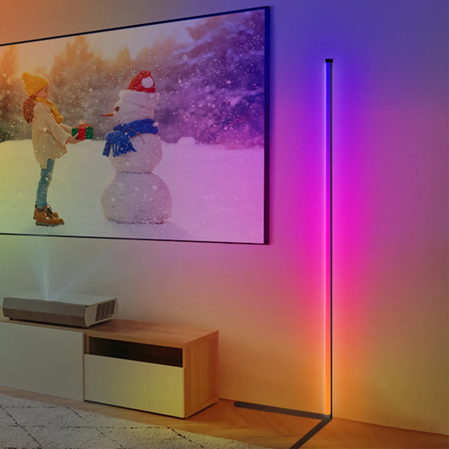 Description Picture 4 of itemSmart RGB Led Dream Color Floor Lamps Music Sync Modern 16 Million Color Changing Standing Mood Light with APP Remote Control