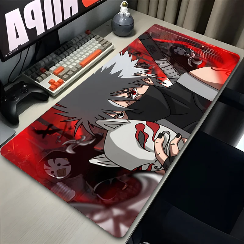 Japan Anime Red Eyes Mousepad XL Non Slip Keyboard Rug PC K-Kakashi Gamer Cabinet Hatake Mouse Pad Laptop N-narutoS New Desk Mat 5