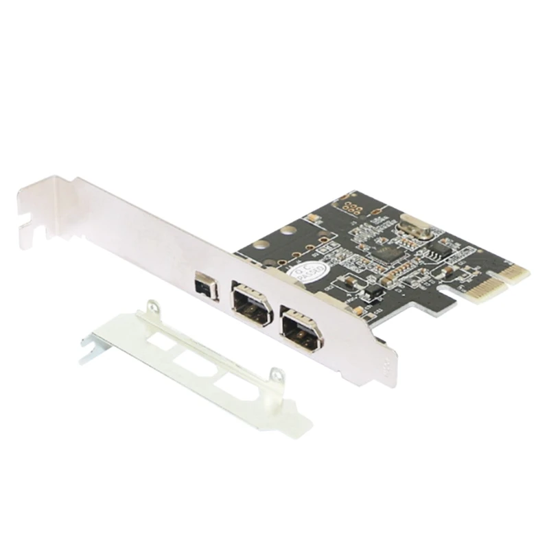 

PCI-E 1X To 1394 Card 3 Port DV HD Video Capture Card Pcie To 1394A 6Pin 4Pin Port Adapter Card For Desktop PC Hot Swap