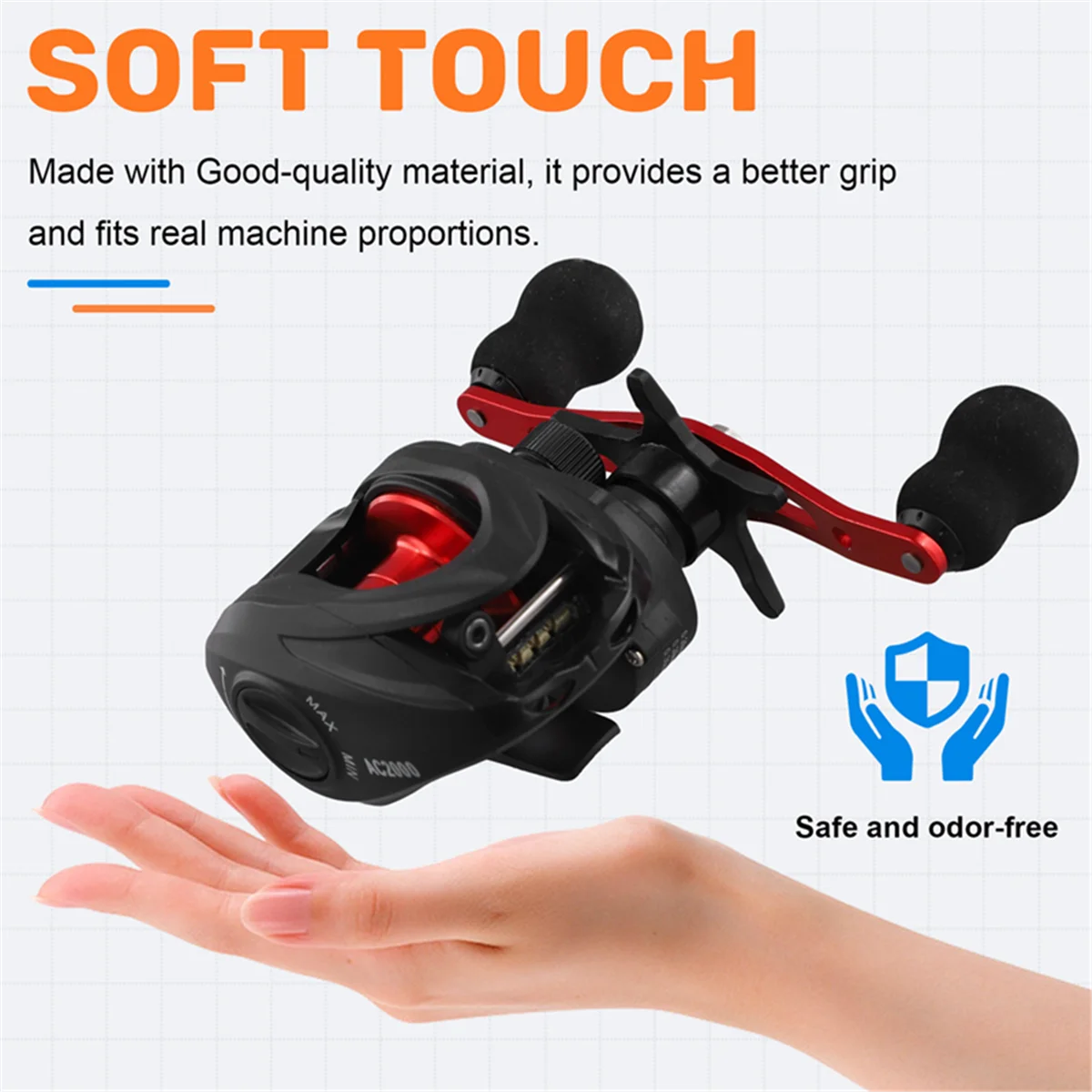 BAAU Ac Luya Water Drop Wheel Line Brake Long Throw Fish Wheel Rocker Arm Fishing Fishing Line the Left Hand
