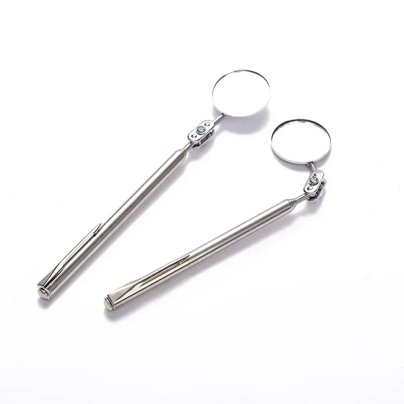 Inspection Mirror LED Light Telescoping Mirrors 360 Rotation Mechanic Tools Magnetic Mirror Telescopic Handle Repairing Tools