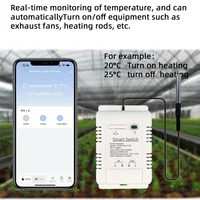 Mumubiz Tuya Zigbee Switch With Temperature Humidity Sensor ,Smart 16A 3000W Thermostat TH16 Data Monitoring Alexa Compatible - Image 4
