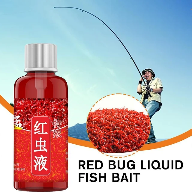 60ml Strong Fish Attractant Concentrated Red Worm Liquid Bait